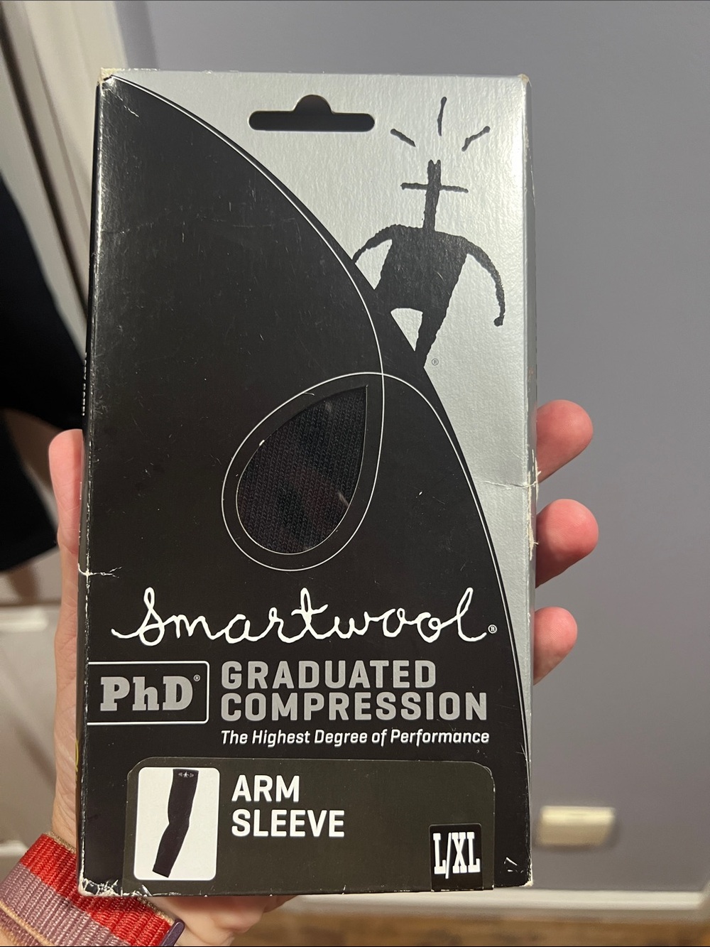 Smartwool Black PhD Graduated Compression Arm Sleeve Large/XLarge